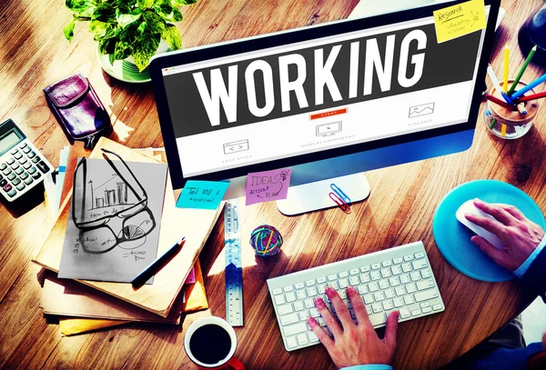 Werk Teamwork bedrijfsconcept verbinding — Stockfoto