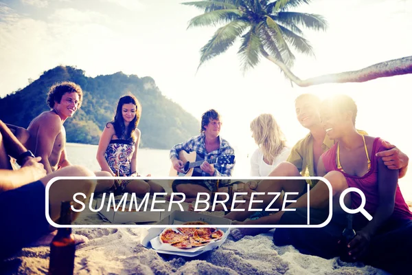 Summer Breeze Conceito de Relaxamento — Fotografia de Stock