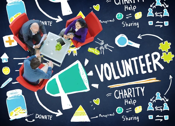 Voluntariado Caridad Ayuda Concepto — Foto de Stock
