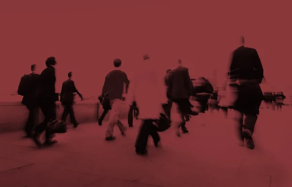 Business People Walking at Rush Hour — Stock Photo, Image
