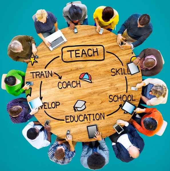 Tanítani a készség a képzés koncepciója — Stock Fotó