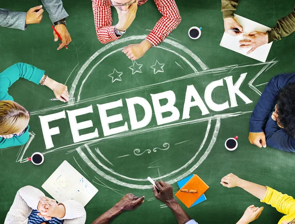 Feedback, resultaat Concept — Stockfoto