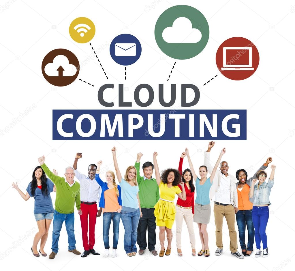 Diversity People and Cloud Computing Concept