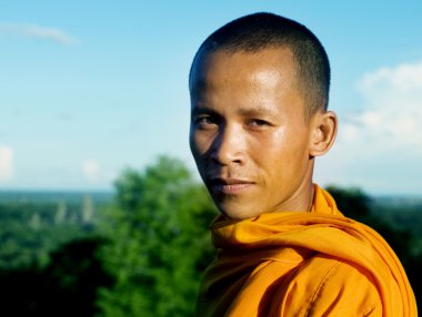 Angkor portre Kamboçyalı keşiş