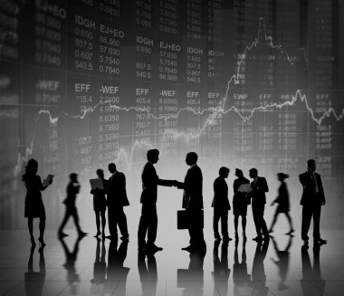 İş insanlar işbirliği kavramı