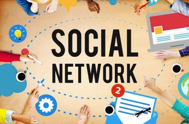 Çeşitlilik insanlar ve sosyal medya kavramı