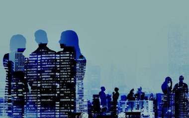 Kurumsal tartışma sahip iş adamları