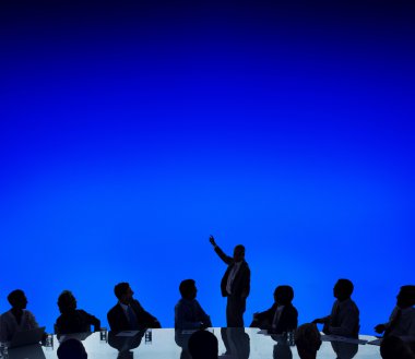 Kurumsal tartışma sahip iş adamları