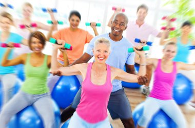 İnsanlar Fitness kavramı
