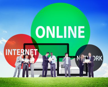 Çevrimiçi ağ Internet Connnecting kavramı
