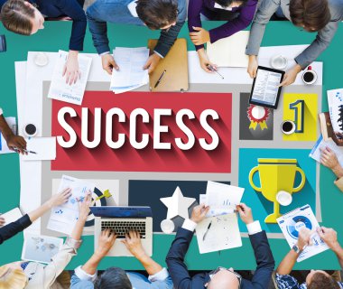 Toplantıda bir grup iş adamı