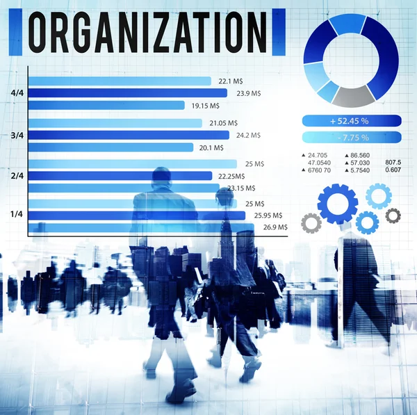 Organisationen grupp affärsidé — Stockfoto