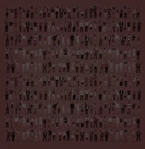 Personas Casuales Multiétnicas, concepto de unidad — Foto de Stock
