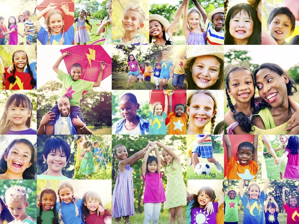 Děti nebo rodinné vyžití koncept — Stock fotografie