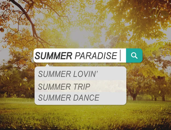 Yaz ve cennet arama — Stok fotoğraf