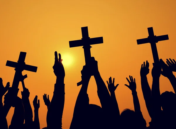 Catholicism Determination Spiritually Crucifix Concept — Stock Photo, Image