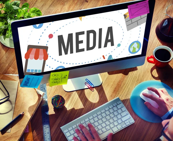 Media teknik kommunikation — Stockfoto