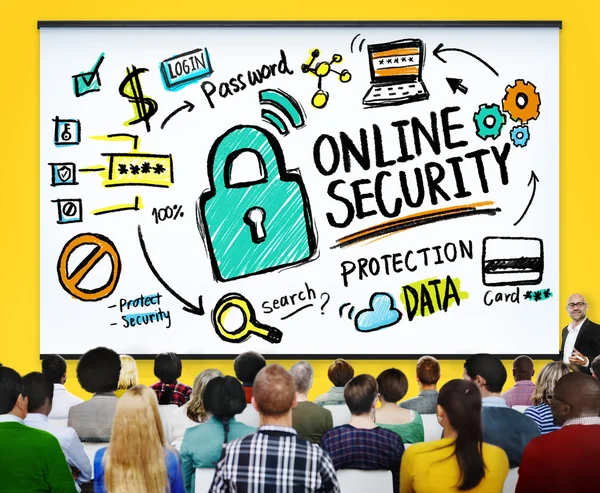 Koncepcja bezpieczeństwa online — Zdjęcie stockowe