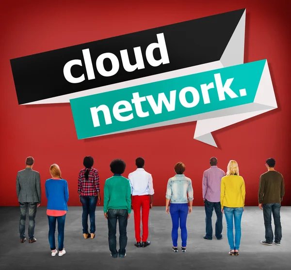 Cloud Network, concetto di storage online — Foto Stock