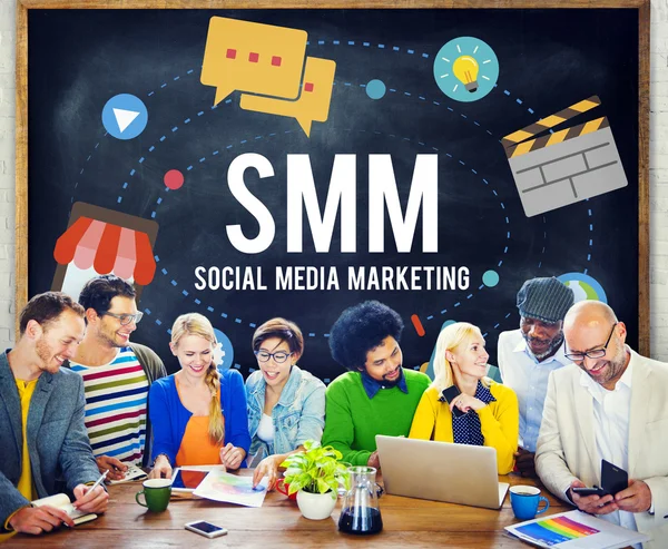 Marketing en redes sociales — Foto de Stock