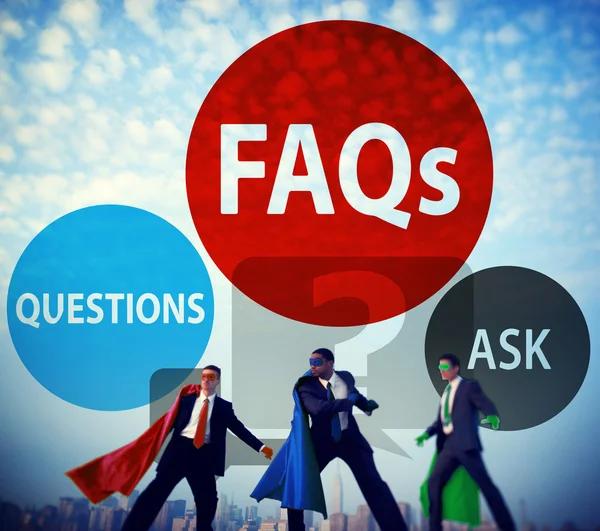 Foire aux questions Concept — Photo