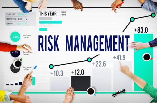 Концепция управления рисками — стоковое фото