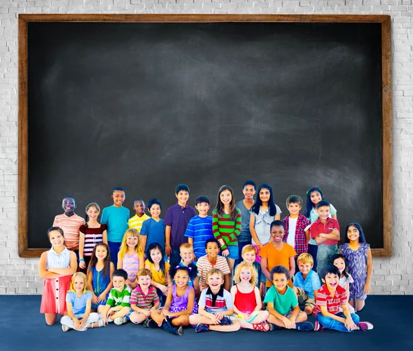 Adorable smiling children — Stock Photo, Image