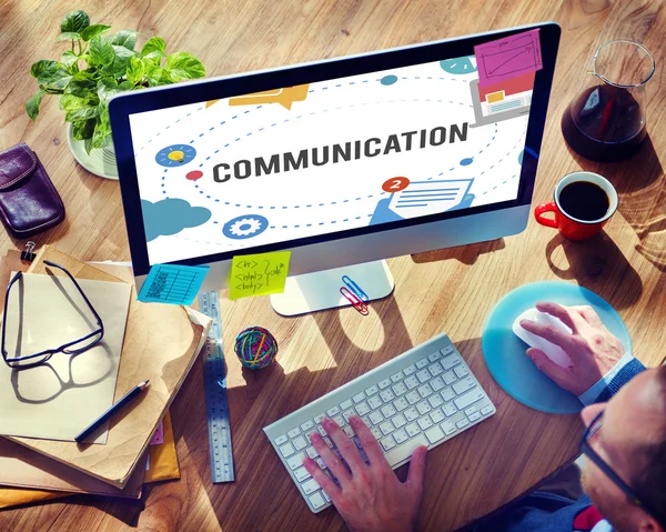Communication, Messaging Chatting Concept — Stock fotografie
