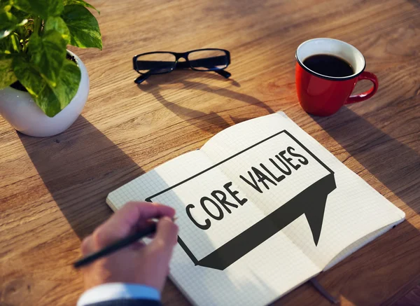 Core Values Core Focus Goals concept — стоковое фото