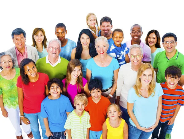 Grupo de personas y niños con diversidad —  Fotos de Stock