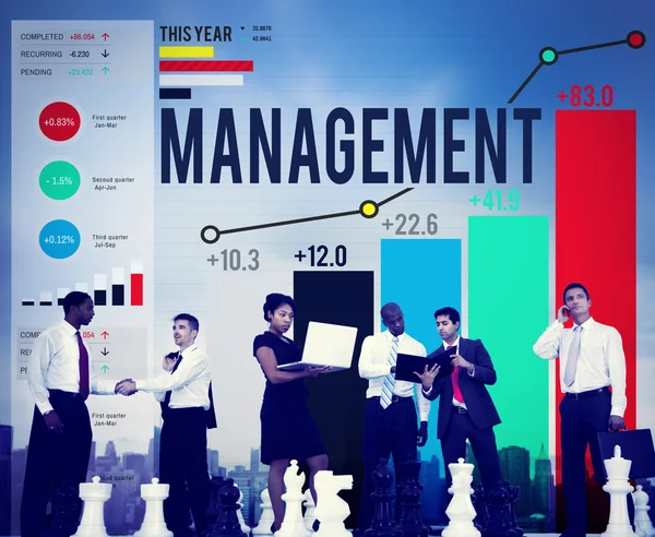 Concepto de estrategia de organización de gestión —  Fotos de Stock