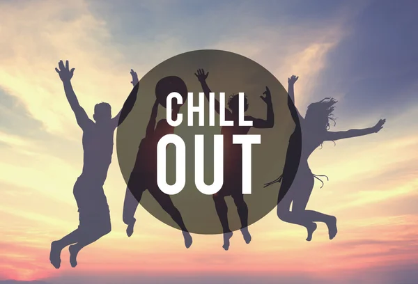 Chill Out αναψυχής και συγκόλληση έννοια — Φωτογραφία Αρχείου