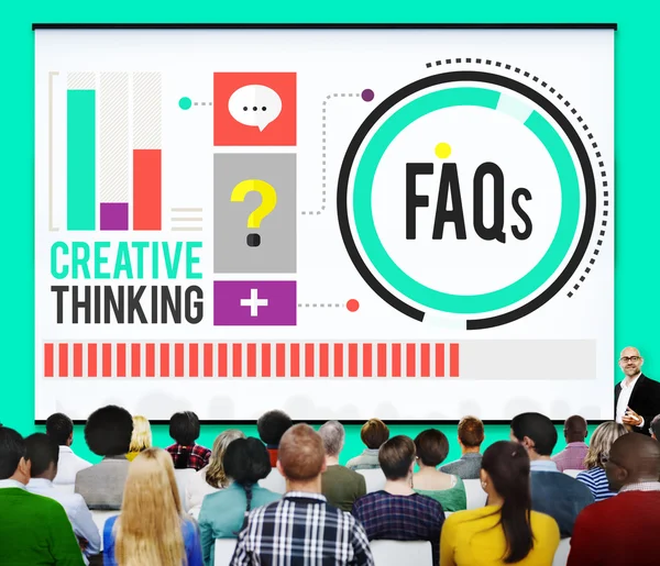 Frequently Asked Questions Concept — Stock Photo, Image