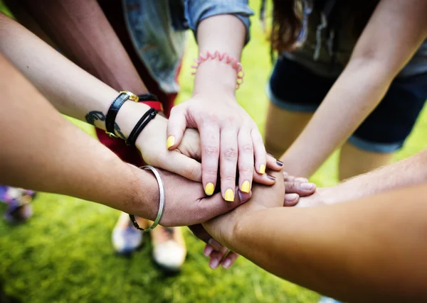 Teamwork förhållande, Unity vänskap koncept — Stockfoto
