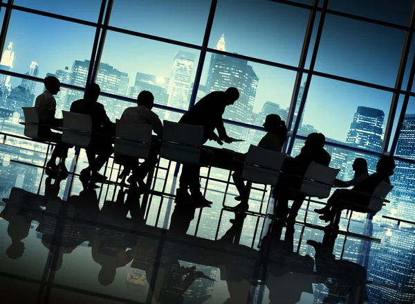 Business people having corporate discussion — Stock Photo, Image