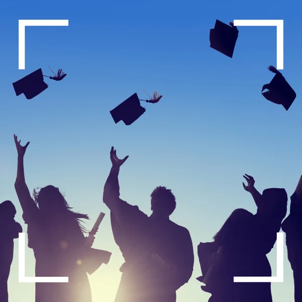 Group of Students and Camera Focus — Stock Photo, Image