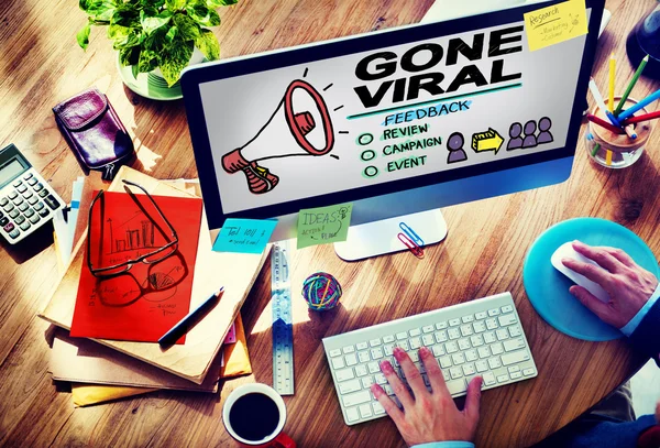 Gone Viral Popular Concept — Stock Photo, Image