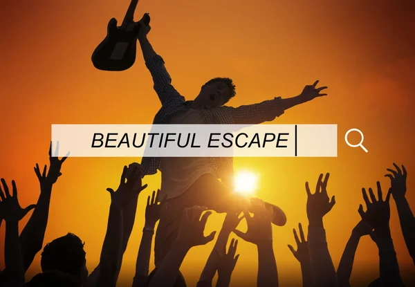 Hermosa Escape, concepto de libertad de disfrute — Foto de Stock