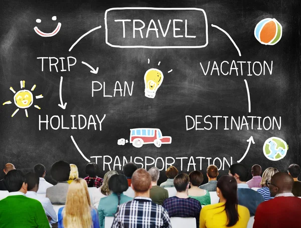 People at seminar and Travel Concept — Stock Photo, Image