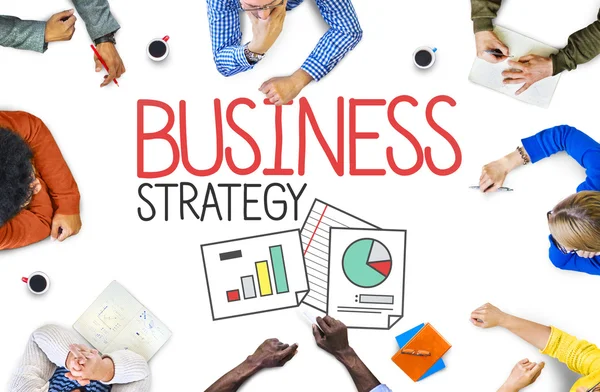 Bedrijfsstrategie, marketingplan — Stockfoto