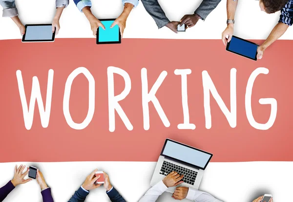 Arbeit Teamwork Business Connection Konzept — Stockfoto