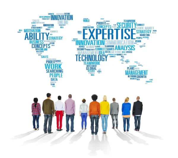 Diversiteit mensen en expertise — Stockfoto