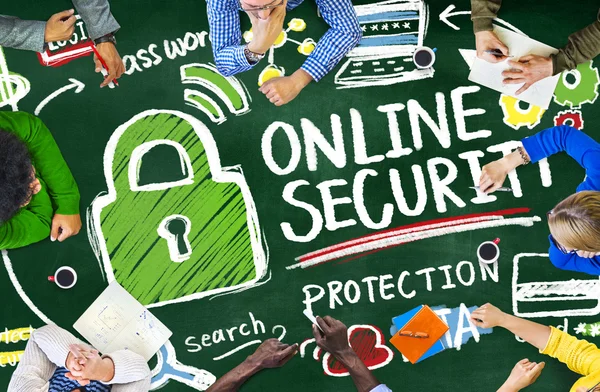 Schutz der Online-Sicherheit — Stockfoto