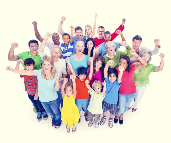 Grupo de personas y niños con diversidad —  Fotos de Stock
