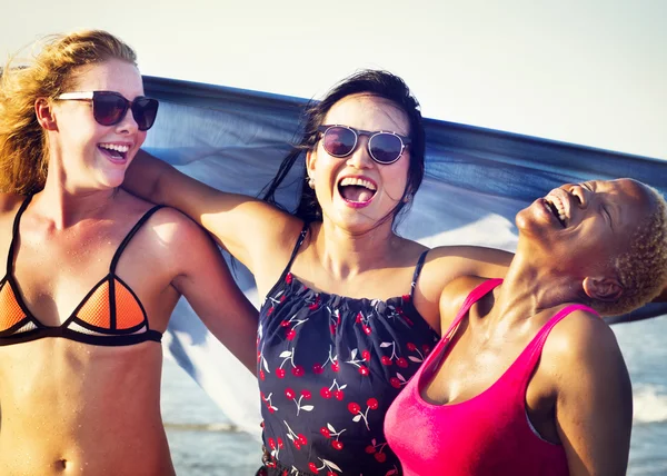 Women having Fun at Beach Concept — Stock Photo, Image