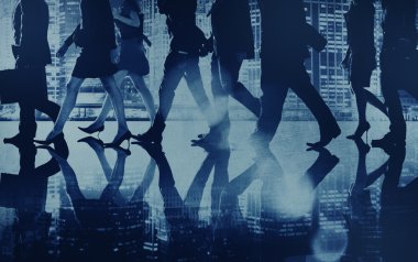 İş insanlar işbirliği kavramı