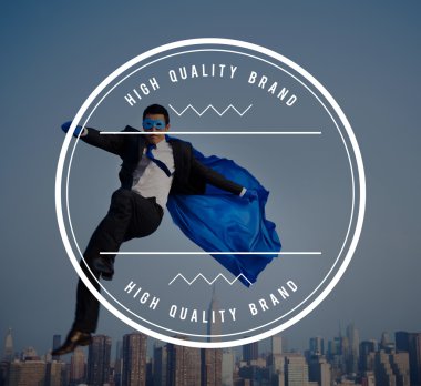 Yüksek kaliteli marka rozet veya damga kavramı