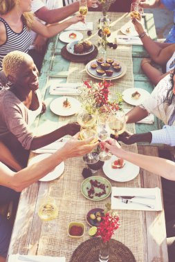 Arkadaşlar parti konsept