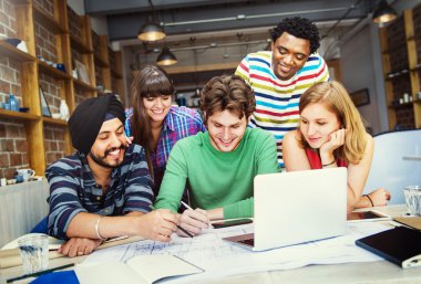 Tasarımcılar takım çalışması, iç kavramı planlama