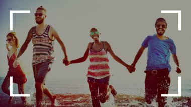 Kamera odak çerçevesi kenarlık kopya alanı kavramı